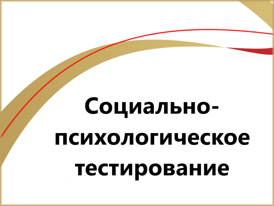 Тестирование социально значимых характеристик личности.